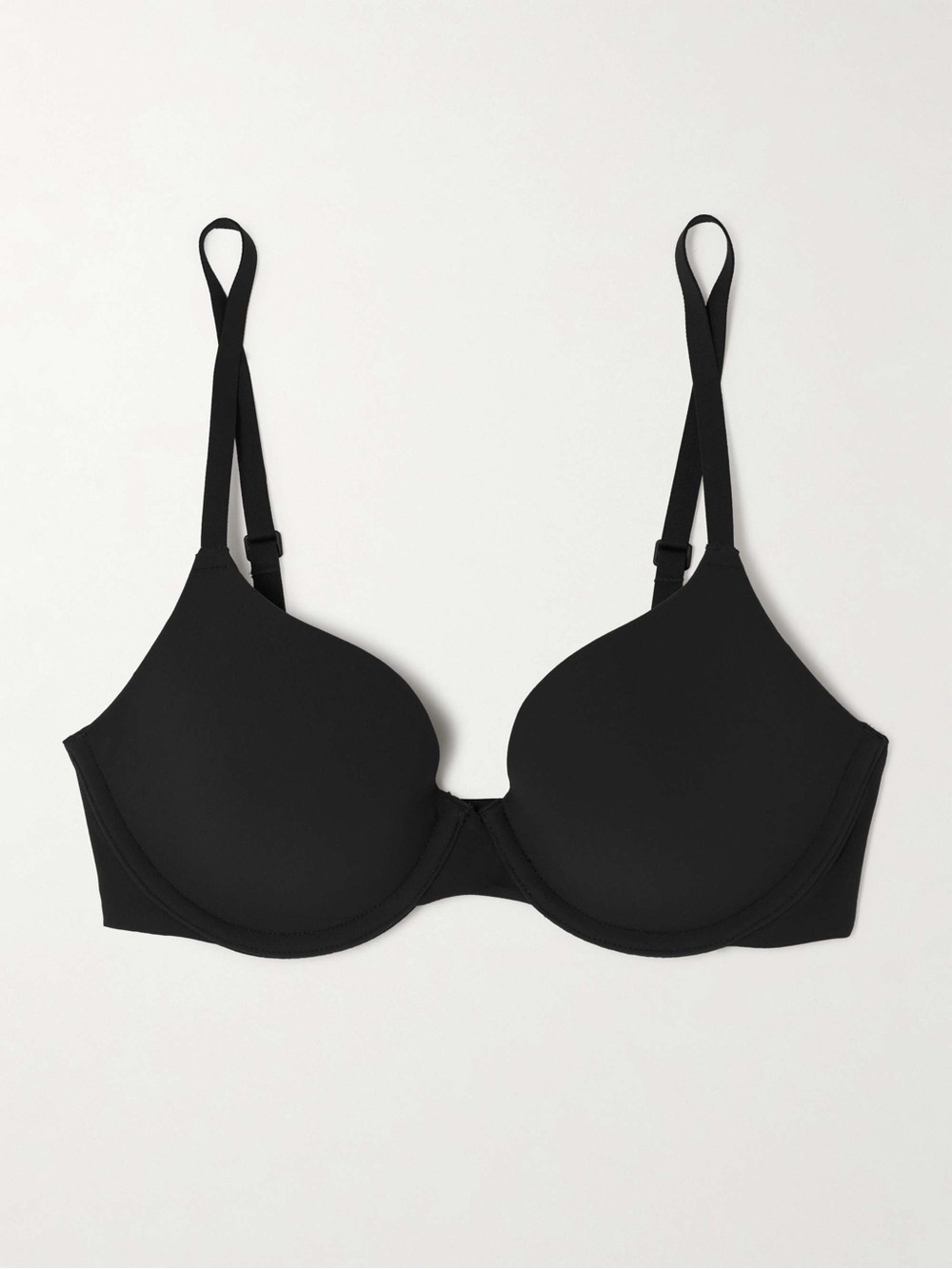 NWT Skims Fits Everybody Unlined Demi Bra in Onyx black, size 38C.